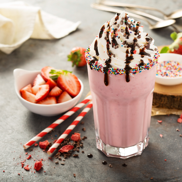Çilekli Milkshake 